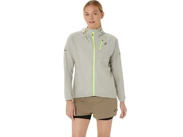 ASICS Fujitrail Waterproof Running Jacket Women - Beige