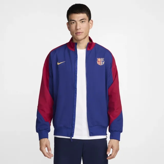 Nike Barcelona Dri-Fit Strike Anthem Jacket - Royal/Red - 2024-2025