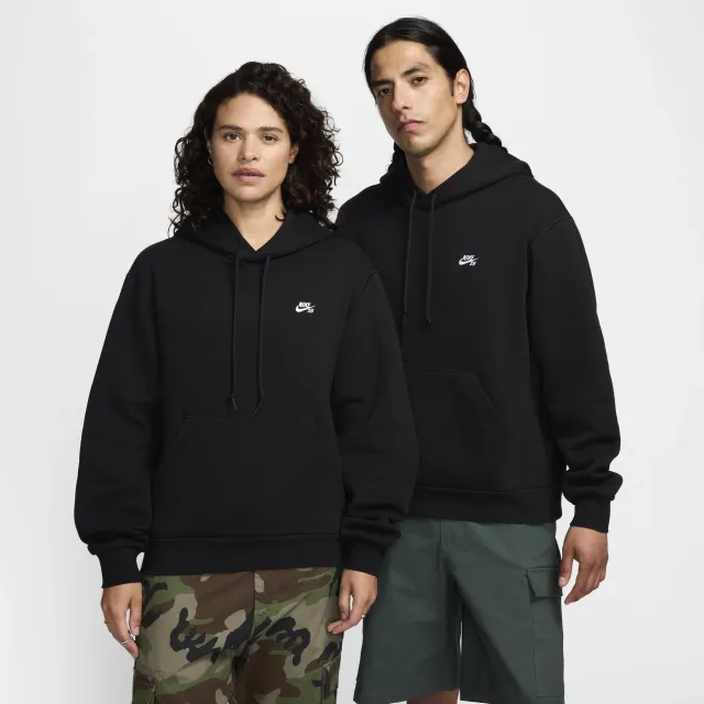 Nike SB Fleece Pullover Skate Hoodie - Black - Cotton/Polyester