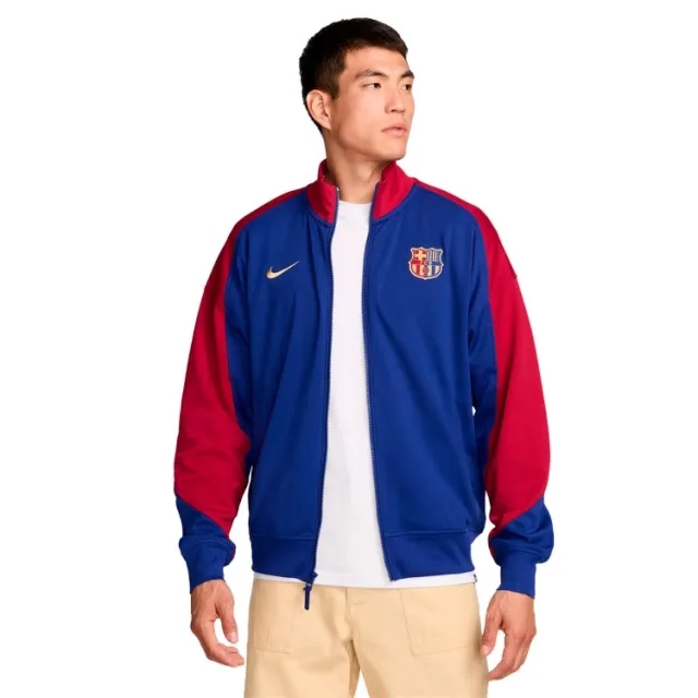 Nike Barcelona Dri-Fit Academy Pro Anthem Jacket - Deep Royal/Red - 2024-2025