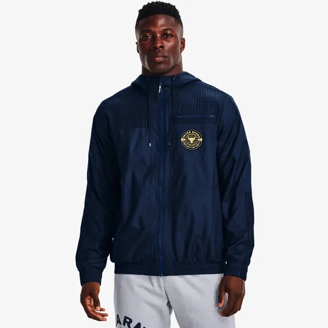 Jacket Under Armour Project Rock Q1 Woven Layer Academy/ Field Yellow/ White Xl