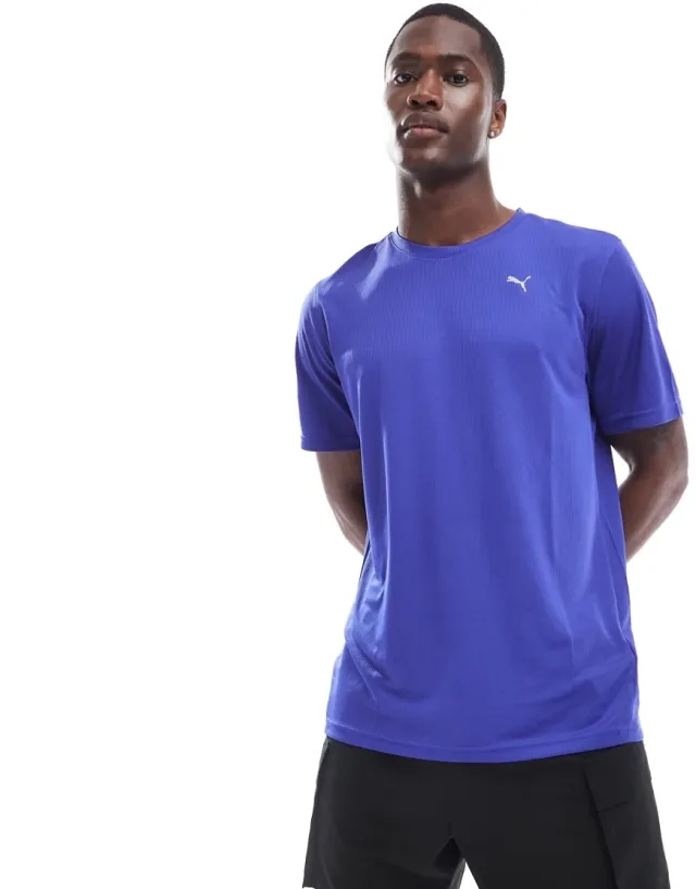 Puma Performance Short Sleeve T-Shirt In Blue