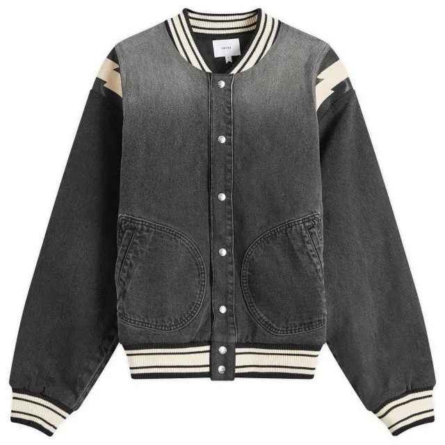 Rhude Men's Lighting Bomber Jacket Black