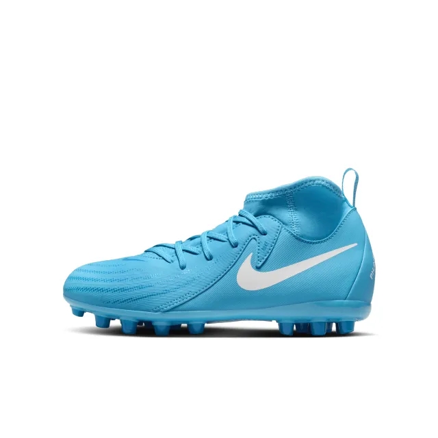 Nike Jr. Phantom Luna 2 Academy Younger/Older Kids' AG High-Top Football Boot - Blue