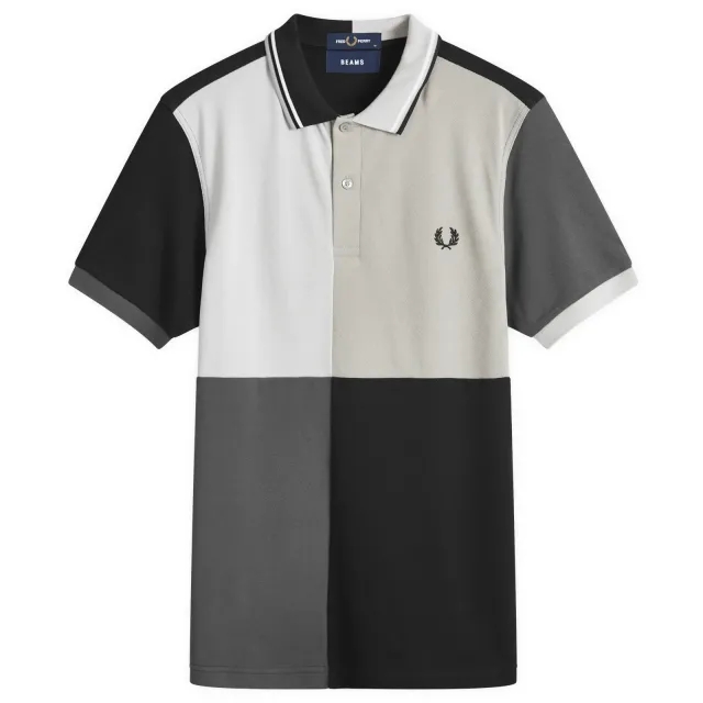 T-Shirt Fred Perry Beams Grid Design Fp Polo T-Shirt Black Xl