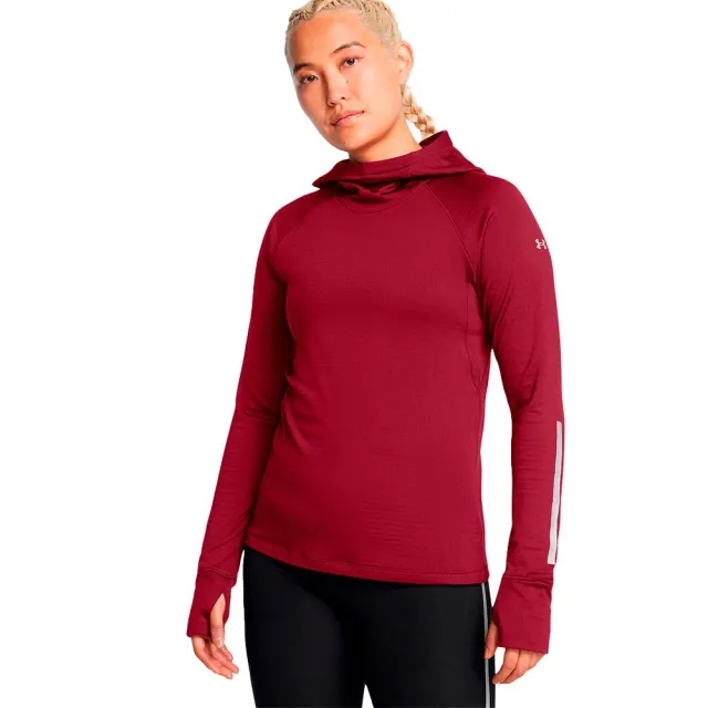 Women's  Under Armour  Launch Cold Weather Balaclava Hoodie Cardinal / Reflective S