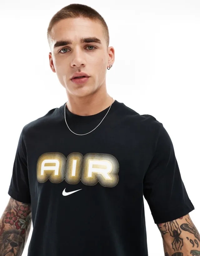 Nike Air Men T-Shirts - Black