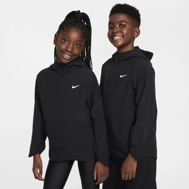 Nike Older Kids' Dri-FIT UV Training Jacket - Black - Polyester