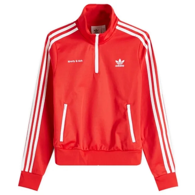 Adidas Women's x Sporty & Rich Track Top Collegiate Red
