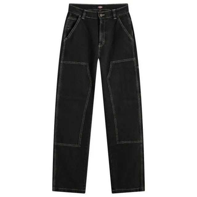 Dickies Women's Madison Double Knee Trousers Black Wash
