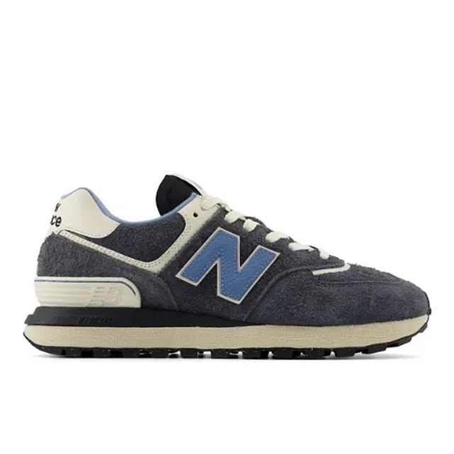 New Balance Men's 574 LEGACY in Black/Blue Leather