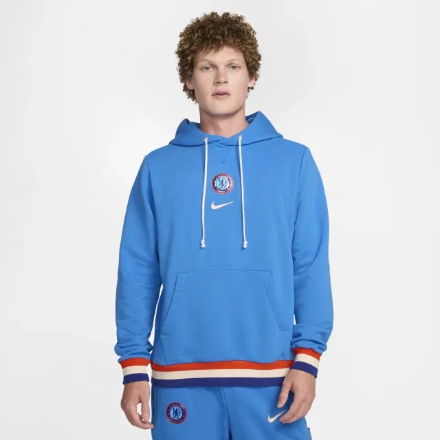 Nike Chelsea Dri-Fit Standard Issue PO Hoodie - Light Photo Blue/Guava Ice - 2024-2025