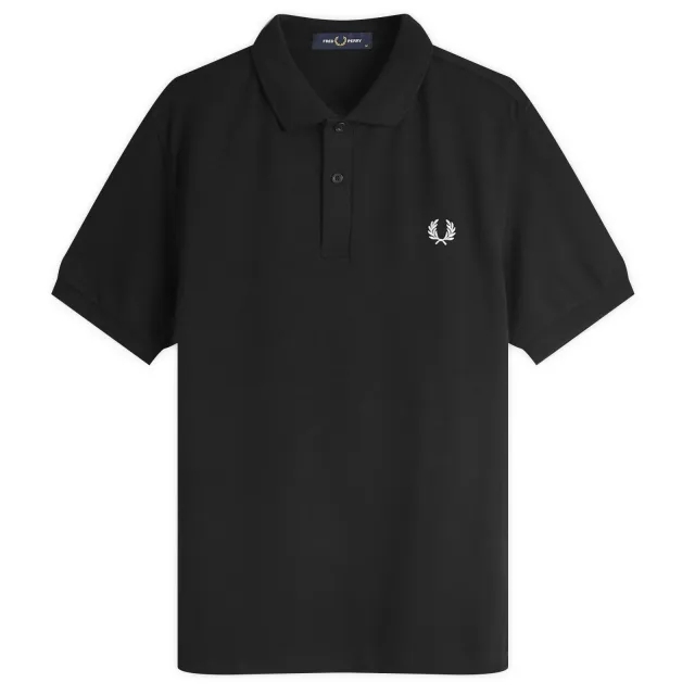T-Shirt Fred Perry Plain Polo T-Shirt Black Xl