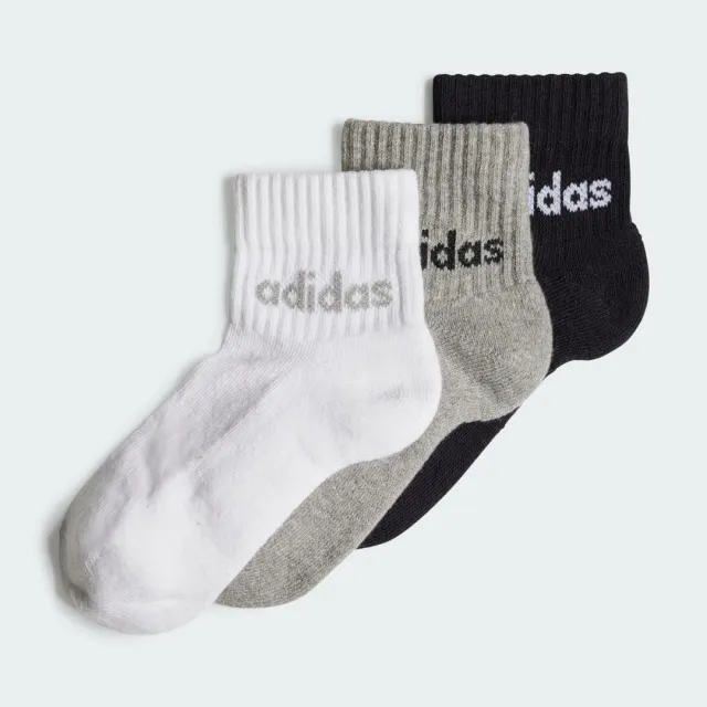 adidas Outlet Value Linear Kids Ankle Socks 3 Pairs