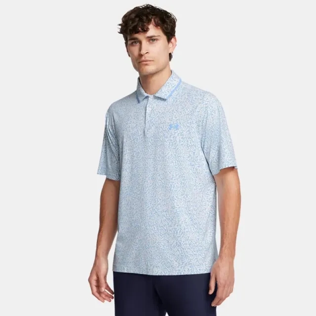 Men's  Under Armour  Iso-Chill Verge Polo White / Retro Green / Horizon Blue XXL