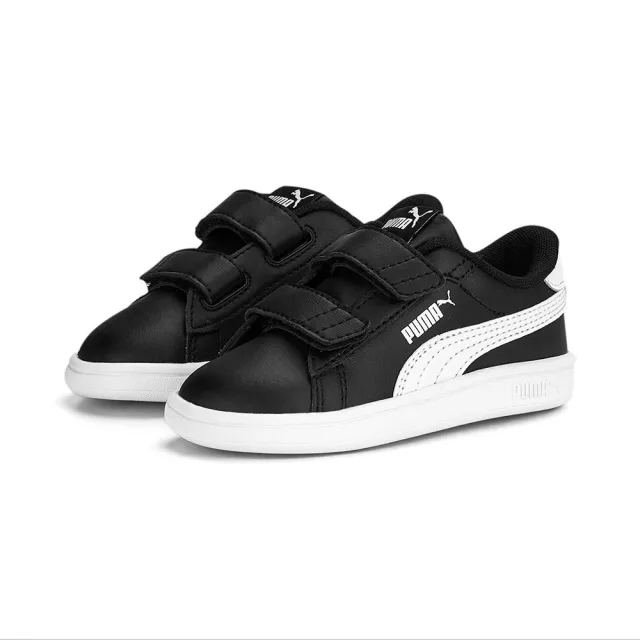 Puma Baby Unisex Smash 3.0 Leather V Sneakers Trainers - Black