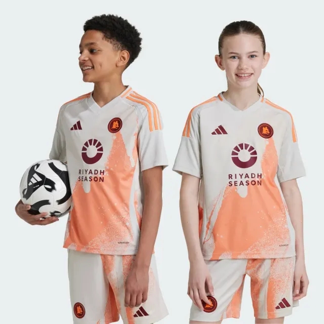 adidas AS Roma 2024/25 Away Shirt Junior - Grey