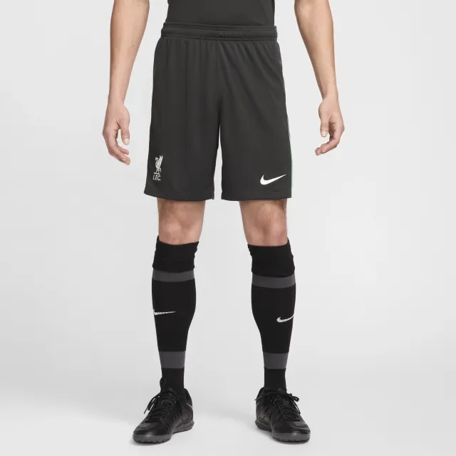 Liverpool F.C. 2024/25 Stadium Away Men's Nike Dri-FIT Football Replica Shorts - Green - Polyester