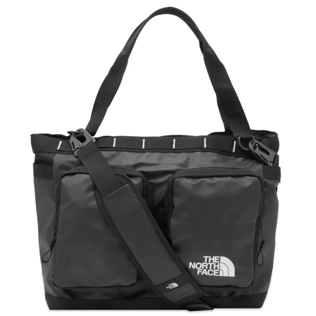 The North Face Base Camp Voyager Tote Bag In Black And White