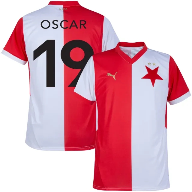 Puma Slavia Prague Mens SS Home Shirt 2024/25