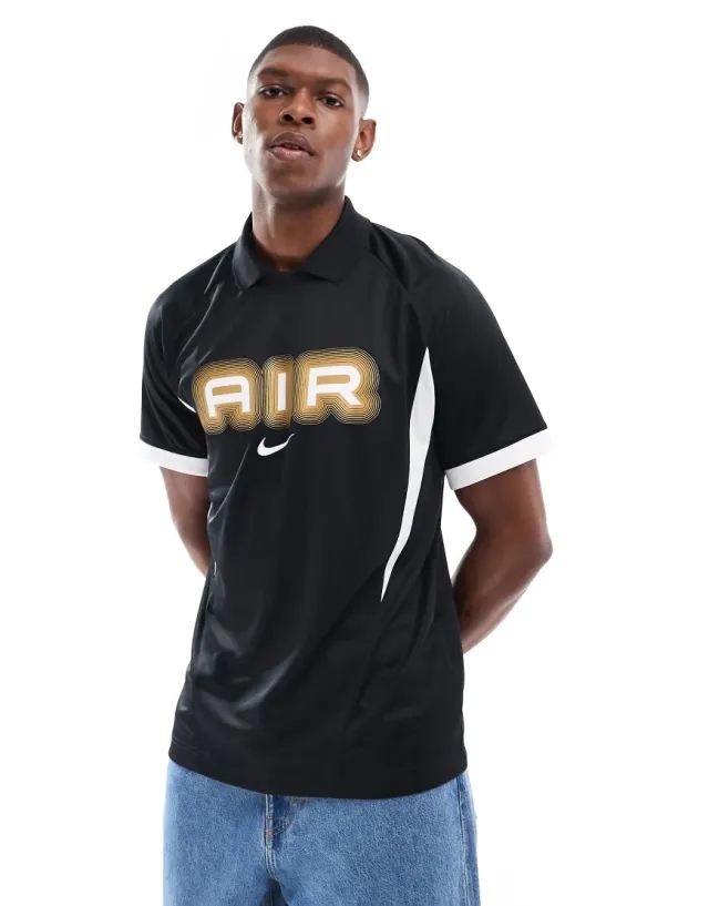 Nike Swoosh Air Football Jersey - Black - Size S - Black