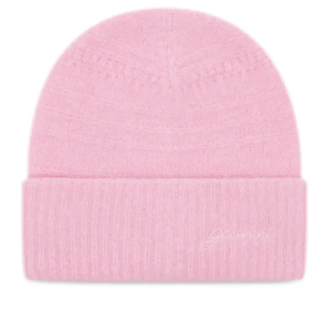 GANNI Women's Soft Wool Beanie Corsage