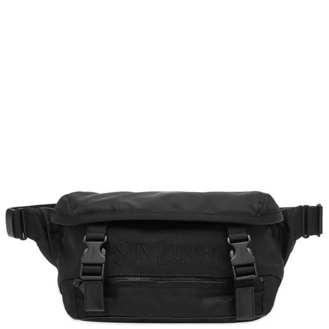 Saint Laurent Men's Nylon Cross Body Bag Black