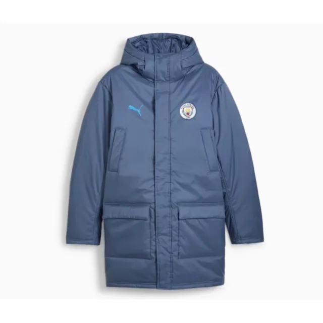 Puma Manchester City Winter Jacket - Inky Blue/Magic Blue - ['Blue']