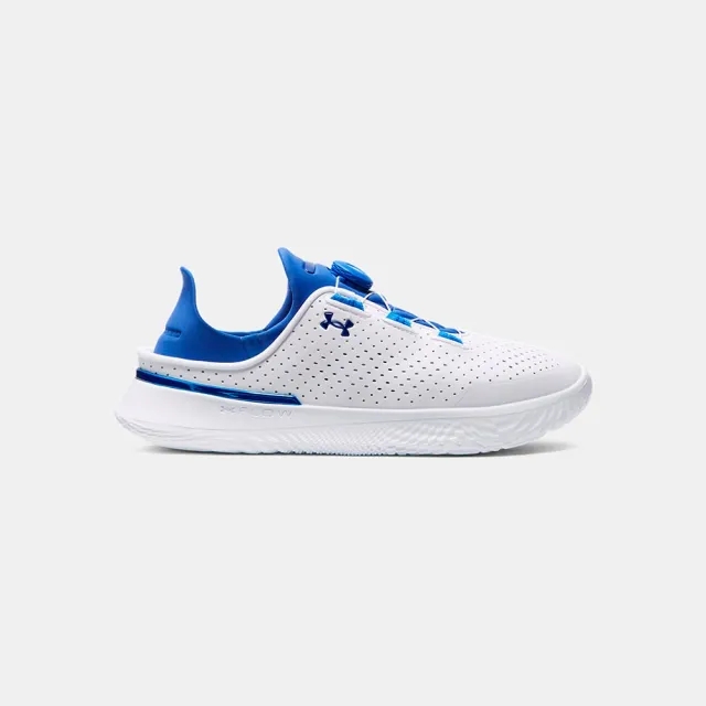 Unisex  Under Armour  SlipSpeed™ Training Shoes White / Tech Blue / Horizon Blue 12