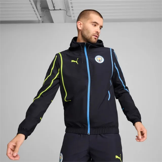 PUMA Manchester City Pre-Match Woven Jacket Men, Dark Blue