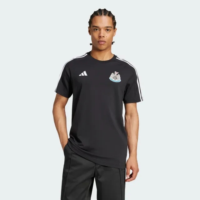 adidas Newcastle United FC DNA T-Shirt - Black - Mens
