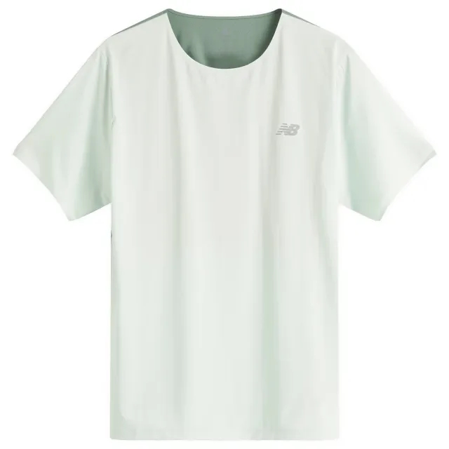 New Balance Men's Race Day T-Shirt in Black Poly Knit