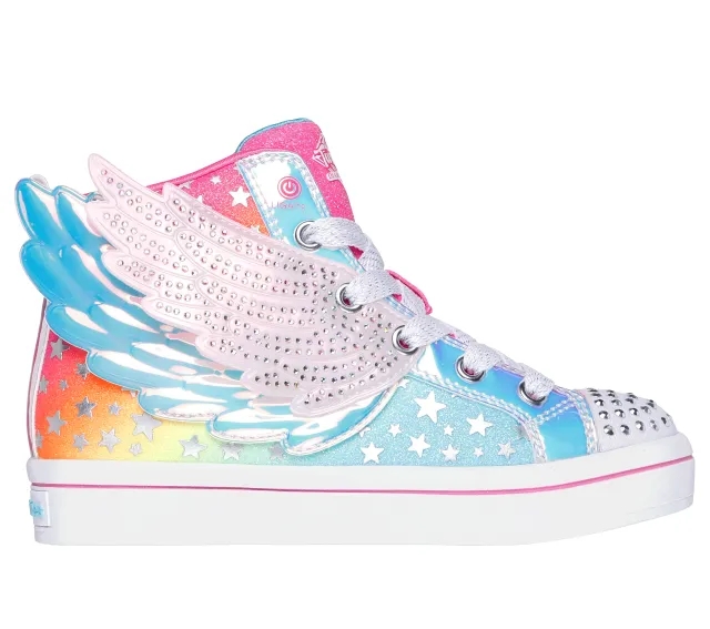 Skechers Girls Twinkle Toes: Twi-Lites 2.0 - Dreamy Wings Sneaker in Hot Pink