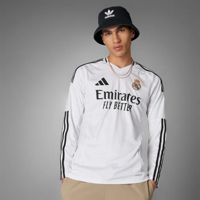 adidas Real Madrid 24/25 Long Sleeve Home Jersey