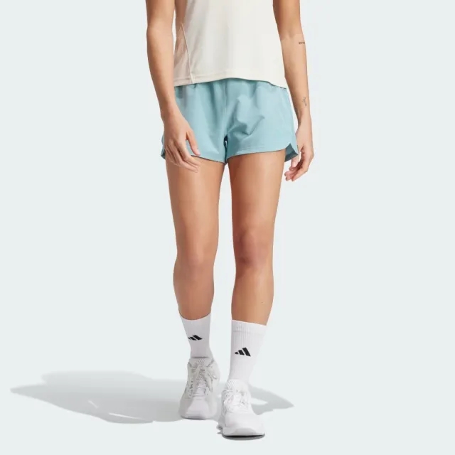 adidas Women Pacer Training 3 Stripes Woven High Rise Shorts
