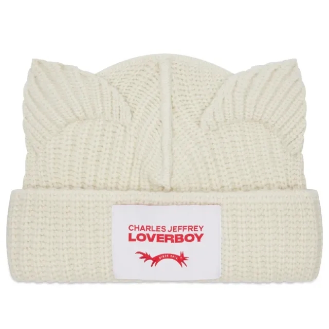 Charles Jeffrey Loverboy Women's Chunky Ears Beanie Ecru