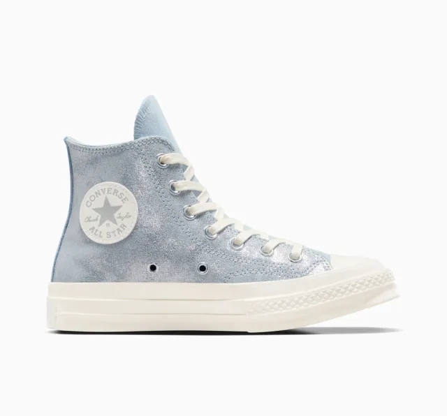 Converse Chuck 70 Suede Shimmer - White