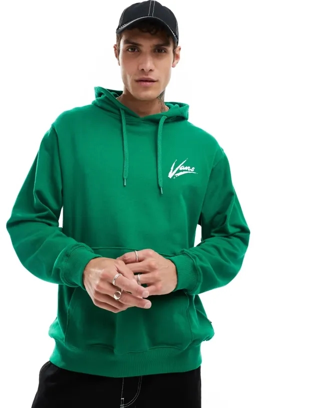 Vans - Dettori Loose Pullover Hoodie, Man, Green