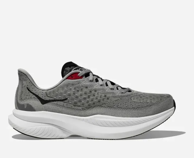 Hoka One One HOKA Men's Mach 6 Road Running Shoes in Stellar Grey/Black