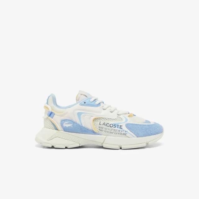 Lacoste Men's L003 Neo Leather Sneakers - Light Blue / White