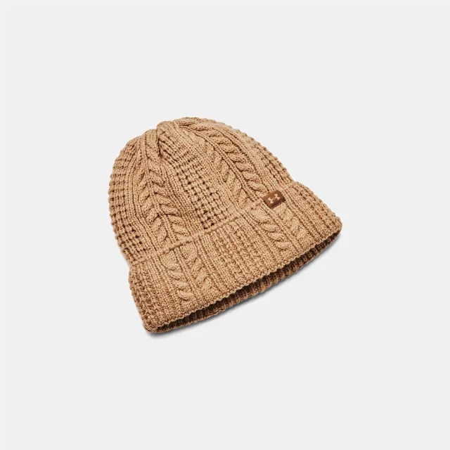 Women's  Under Armour  Halftime Cable Knit Beanie Camel / Coyote / Camel OSFM