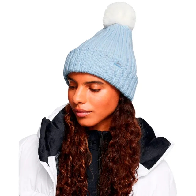 Under Armour Halftime Pom Beanie   Woman -