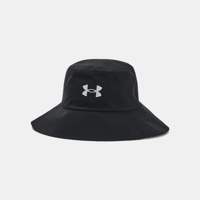 Unisex  Under Armour  Driver Rain Bucket Hat Black / Metallic Silver M/L