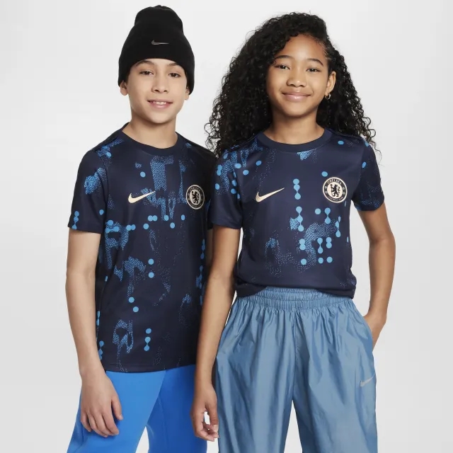 Chelsea Nike Pre Match Top - Navy - Kids