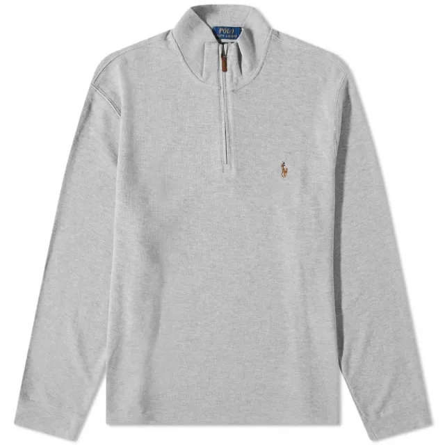 Polo Ralph Lauren Men's Quarter Zip Sweat Andover Heather
