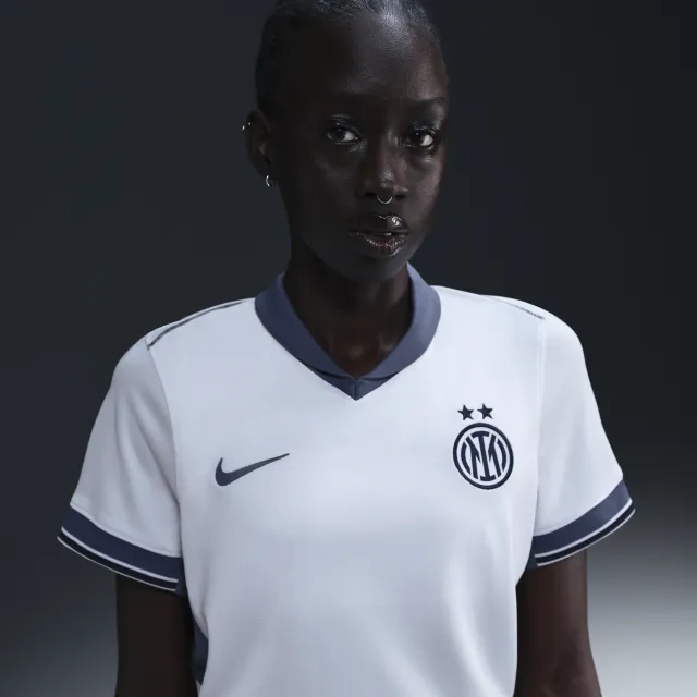 Inter Milan 2024/25 Stadium Away Women's Nike Dri-FIT Football Replica Shirt - White - Polyester