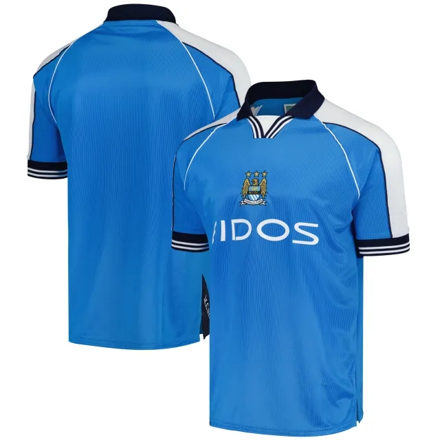 Score Draw Manchester City Mens SS Home Shirt 2000/01