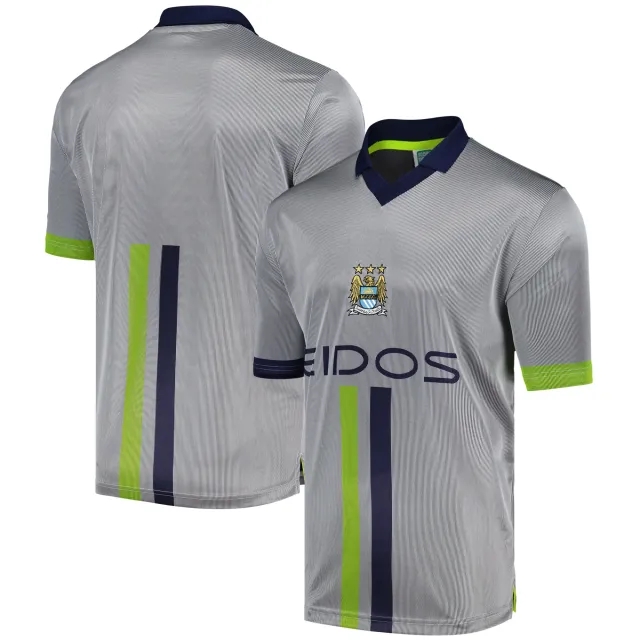 Score Draw Manchester City FC '00 Retro Away Shirt - Grey - Mens