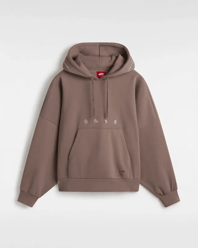 Vans - Skate Wire Loose Pullover Hoodie, Woman, Brown