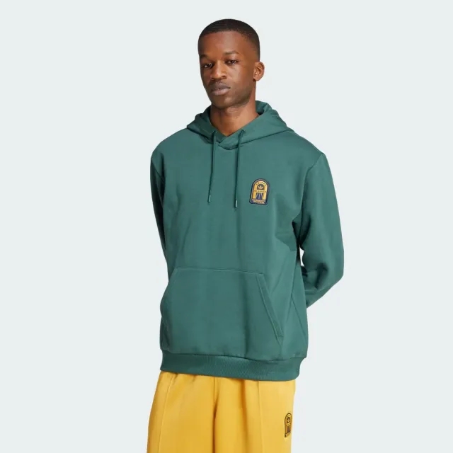 Adidas Originals Graphic Hoodie In Mineral Green